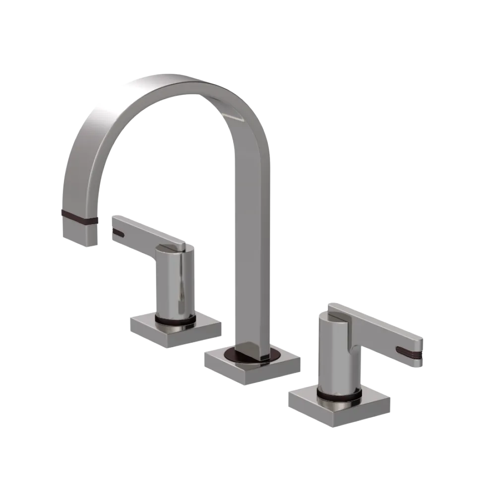 Rubinet Widespread Lav. Set. (less drain) Polished Nickel