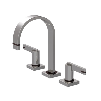 Rubinet Widespread Lav. Set. (less drain) Polished Nickel