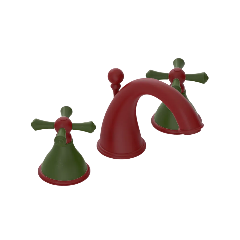 Rubinet Widespread Lav. Set. (less drain) Maroon