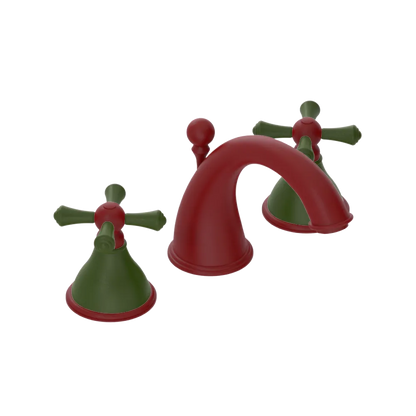 Rubinet Widespread Lav. Set. (less drain) Maroon