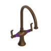 Rubinet Two Handle Single Hole Kitchen Set Oil Rubbed Bronze