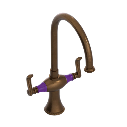 Rubinet Two Handle Single Hole Kitchen Set Oil Rubbed Bronze