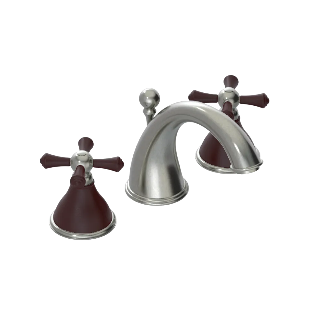 Rubinet Widespread Lav. Set. (less drain) Satin Nickel