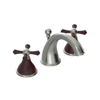 Rubinet Widespread Lav. Set. (less drain) Satin Nickel