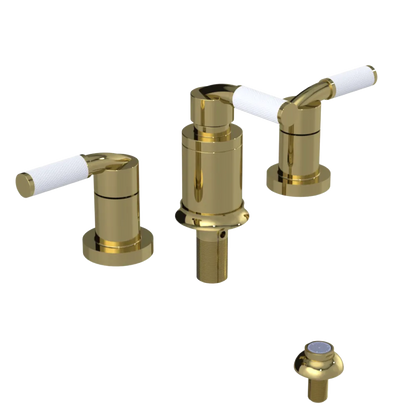 Rubinet Bidet Fitting with Spray, Diverter, and Vacum Breaker (Less Drain) Bright Brass