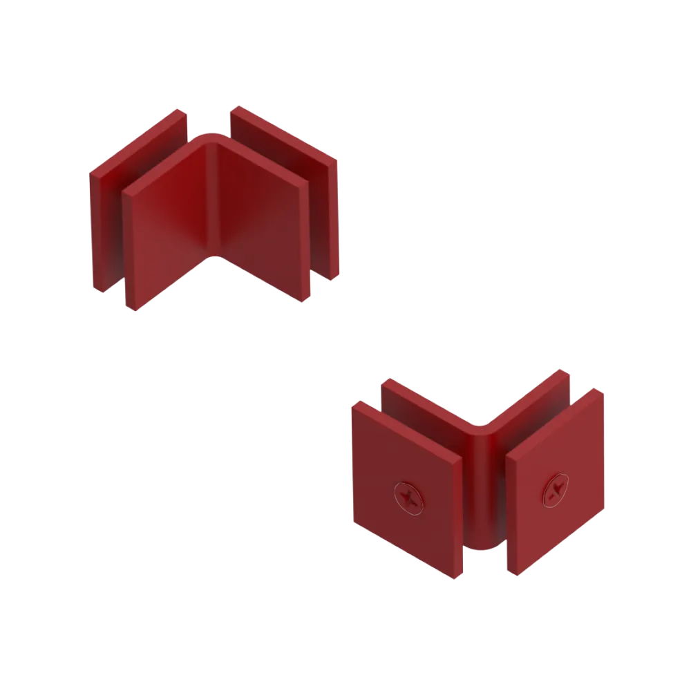 Rubinet 90 Glass to Glass Open Face Maroon