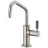 Brizo Instant Hot Faucet With Angled Spout And Knurled Handle