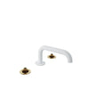 Baril 8" c/c lavatory faucet (without handle), drain included