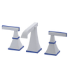 Rubinet Widespread Lav. Set. (less drain) White