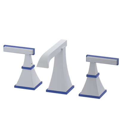 Rubinet Widespread Lav. Set. (less drain) White