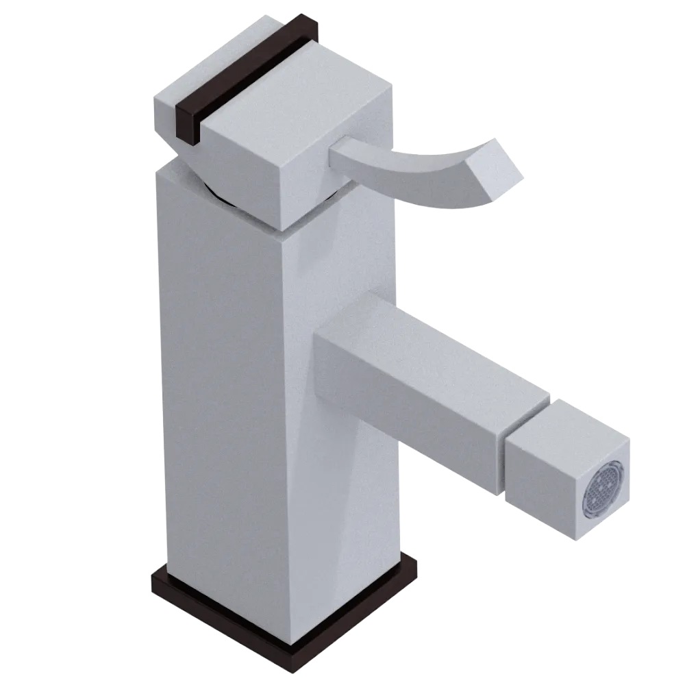 Rubinet Single Control Bidet Fitting (less drain) Matt White