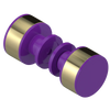 Rubinet Shower Door Knob (set) Purple Haze