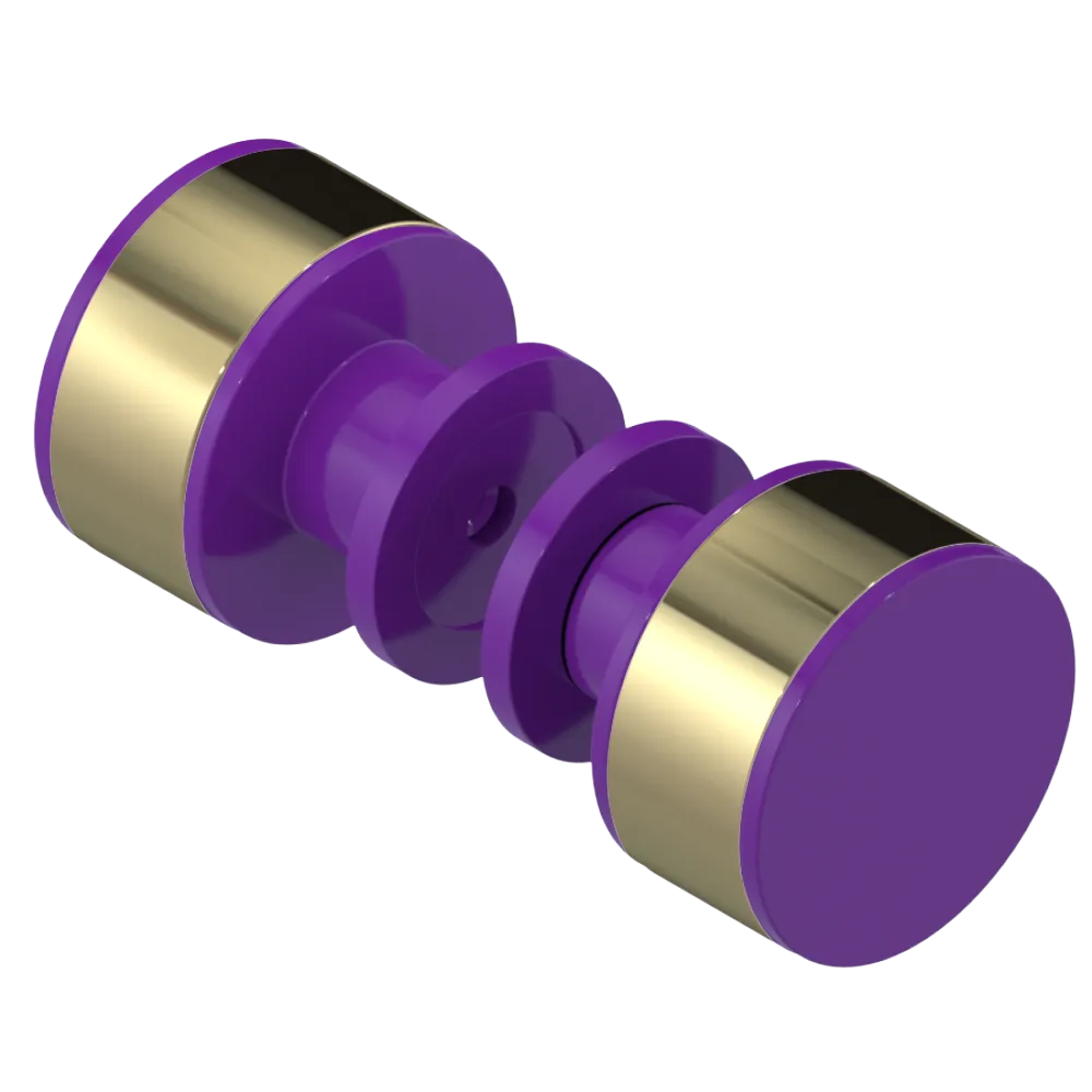 Rubinet Shower Door Knob (set) Purple Haze