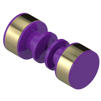 Rubinet Shower Door Knob (set) Purple Haze
