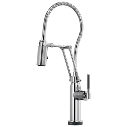 Brizo Smarttouch Articulating Kitchen Faucet With Finished Hose