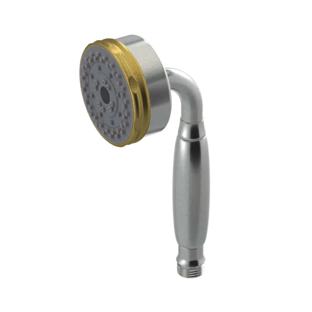 Rubinet 3 Function Hand Held Shower Only Satin Nickel