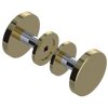 Rubinet Shower Door Knob (set) Natural Brass