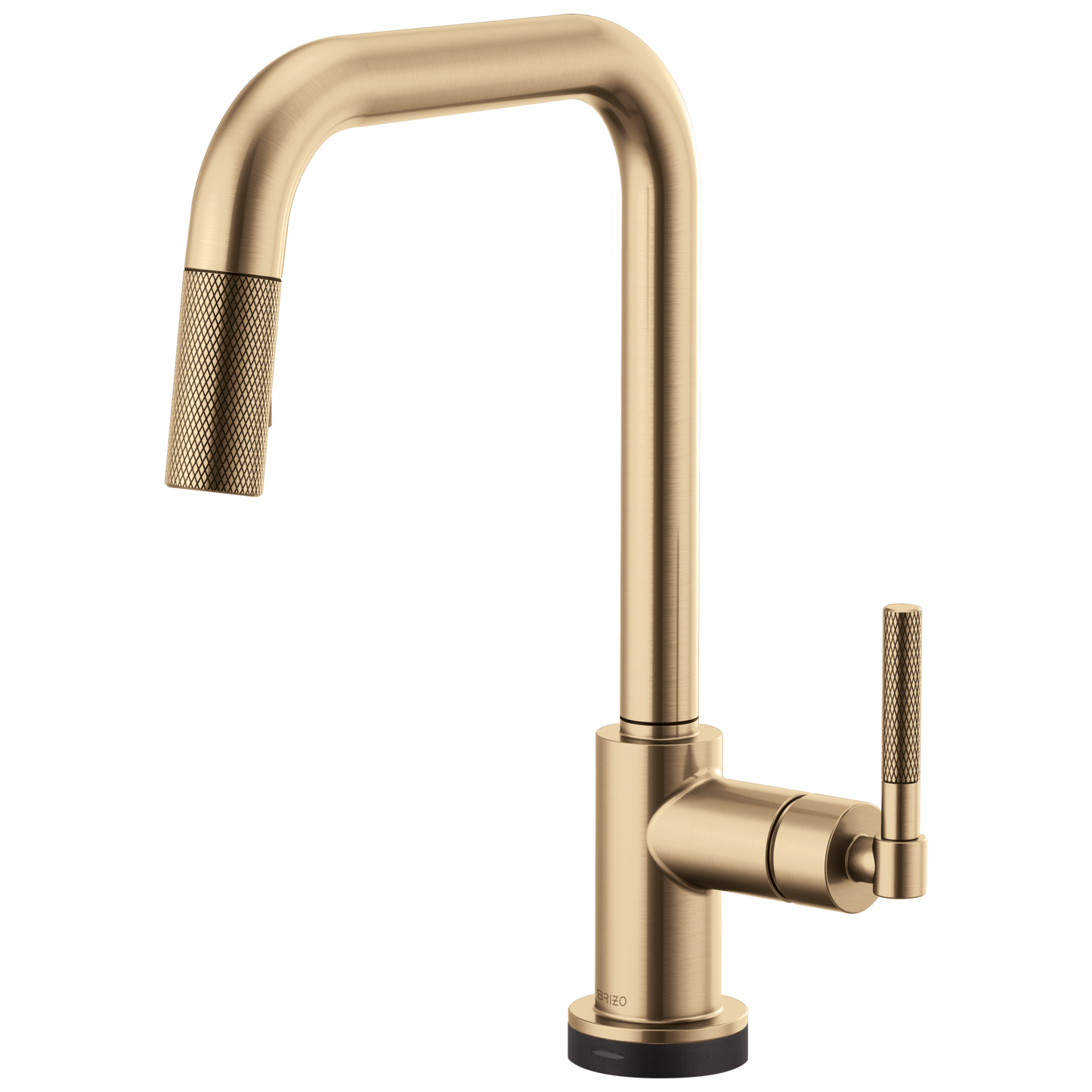 Brizo Smarttouch Pull Down Kitchen Faucet With Square Spout And Knurled Handle