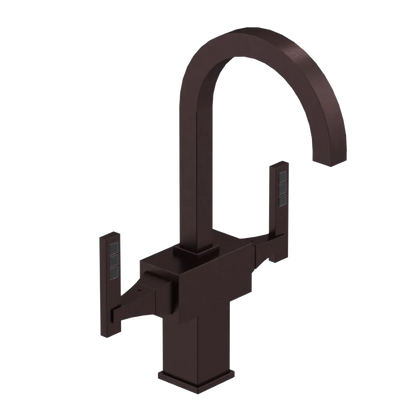 Rubinet Single Hole Dual Handle Lav. Set. (less drain) Oil Rubbed Bronze