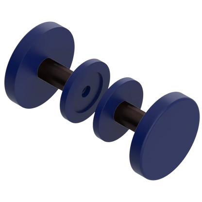 Rubinet Shower Door Knob (set) Midnight Blue