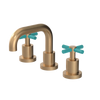 Rubinet Widespread Lav. Set. (less drain) Satin Gold