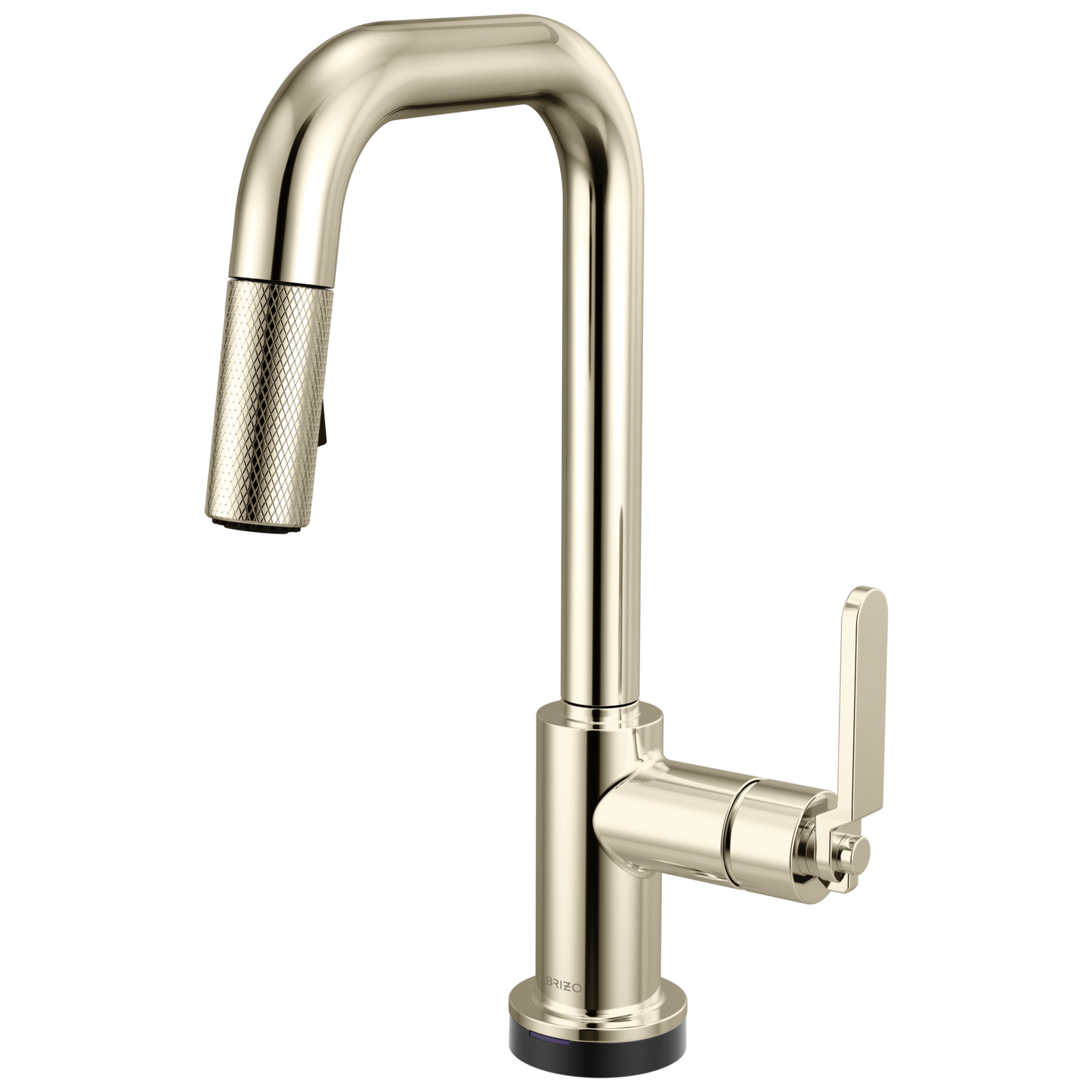 Brizo Smarttouch Pull Down Prep Faucet With Square Spout Industrial Handle