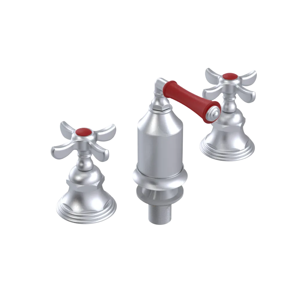 Rubinet Bidet Fitting with Spray, Diverter, and Vacum Breaker (Less Drain) Satin Chrome