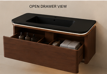Auriel Single Sink Vanity With Single Drawer by Godi