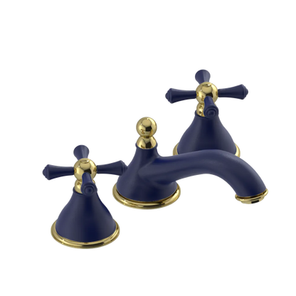 Rubinet Widespread Lav. Set. (less drain) Midnight Blue