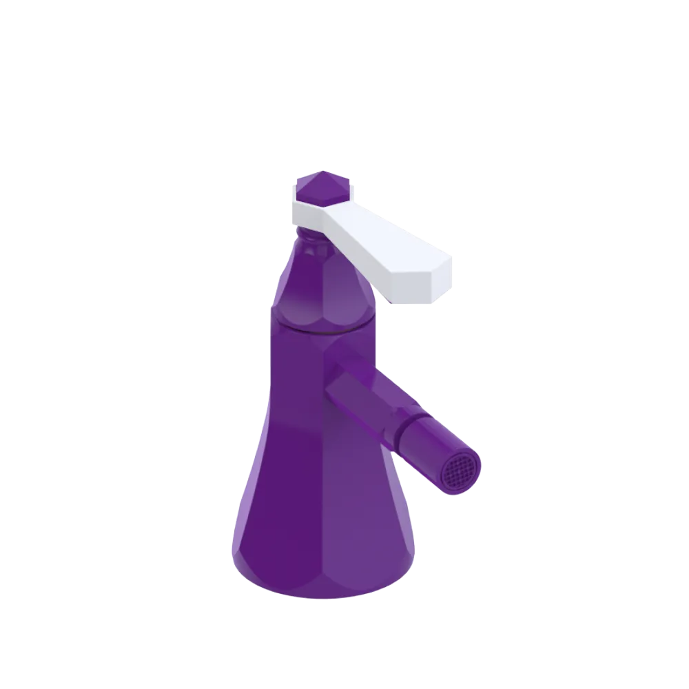 Rubinet Single Control Bidet Fitting (less drain) Purple Haze