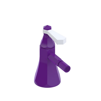 Rubinet Single Control Bidet Fitting (less drain) Purple Haze