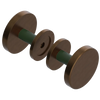 Rubinet Shower Door Knob (set) Tuscan Brass