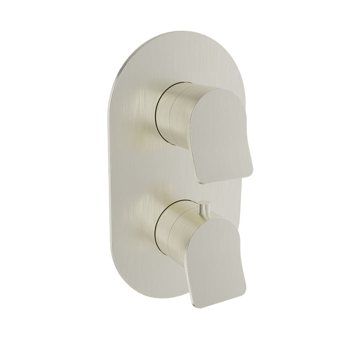 Baril Complete thermostatic pressure balanced shower valve with 3-way diverter