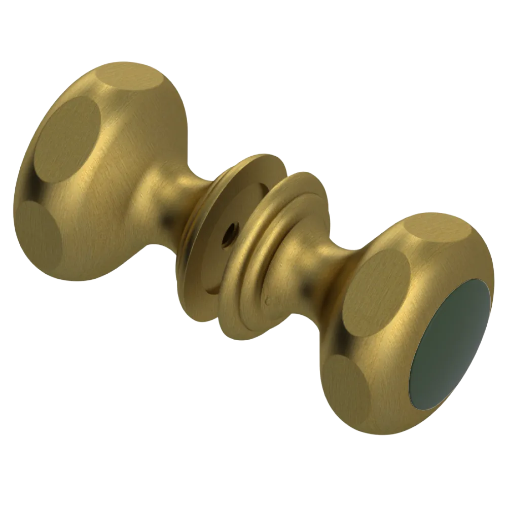 Rubinet Shower Door Knob (set) Antique Brass Matt
