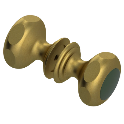 Rubinet Shower Door Knob (set) Antique Brass Matt