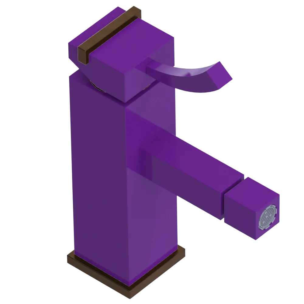 Rubinet Single Control Bidet Fitting (less drain) Purple Haze