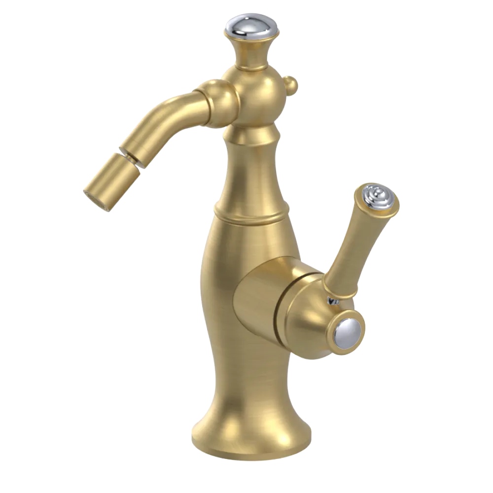 Rubinet Single Control Bidet Fitting (less drain) Satin Brass