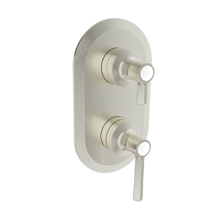 Baril Complete thermostatic pressure balanced shower control valve with 2-way diverter