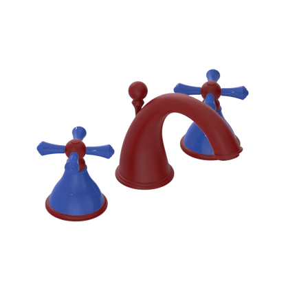 Rubinet Widespread Lav. Set. (less drain) Maroon