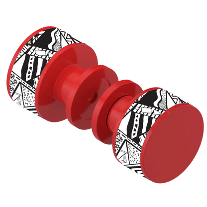 Rubinet Shower Door Knob (set) Red