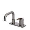 Rubinet 4" Centre Single Control Lav. Set. with Genesis spout (less drain) Polished Nickel
