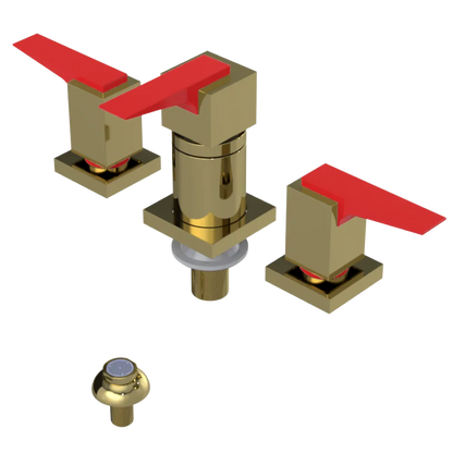 Rubinet Bidet Fitting with Spray, Diverter, and Vacuum Breaker (less drain) Natural Brass