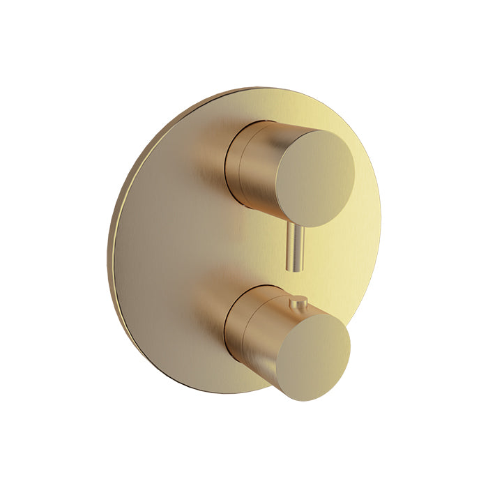 Baril Complete thermostatic pressure balanced shower valve with 1-way diverter