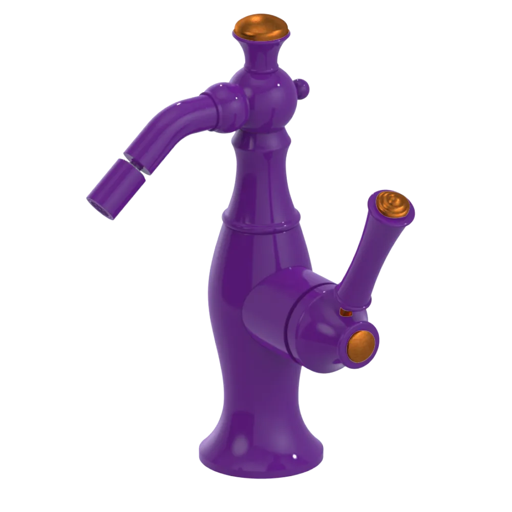 Rubinet Single Control Bidet Fitting (less drain) Purple Haze