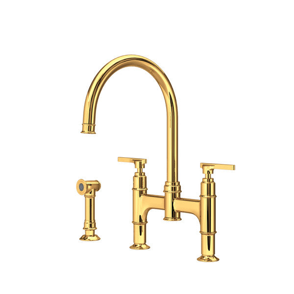 Perrin & Rowe Southbank™ Bridge Kitchen Faucet With Side Spray