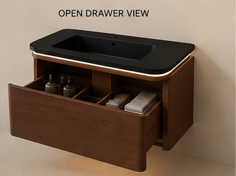 Auriel Single Sink Vanity With Single Drawer by Godi