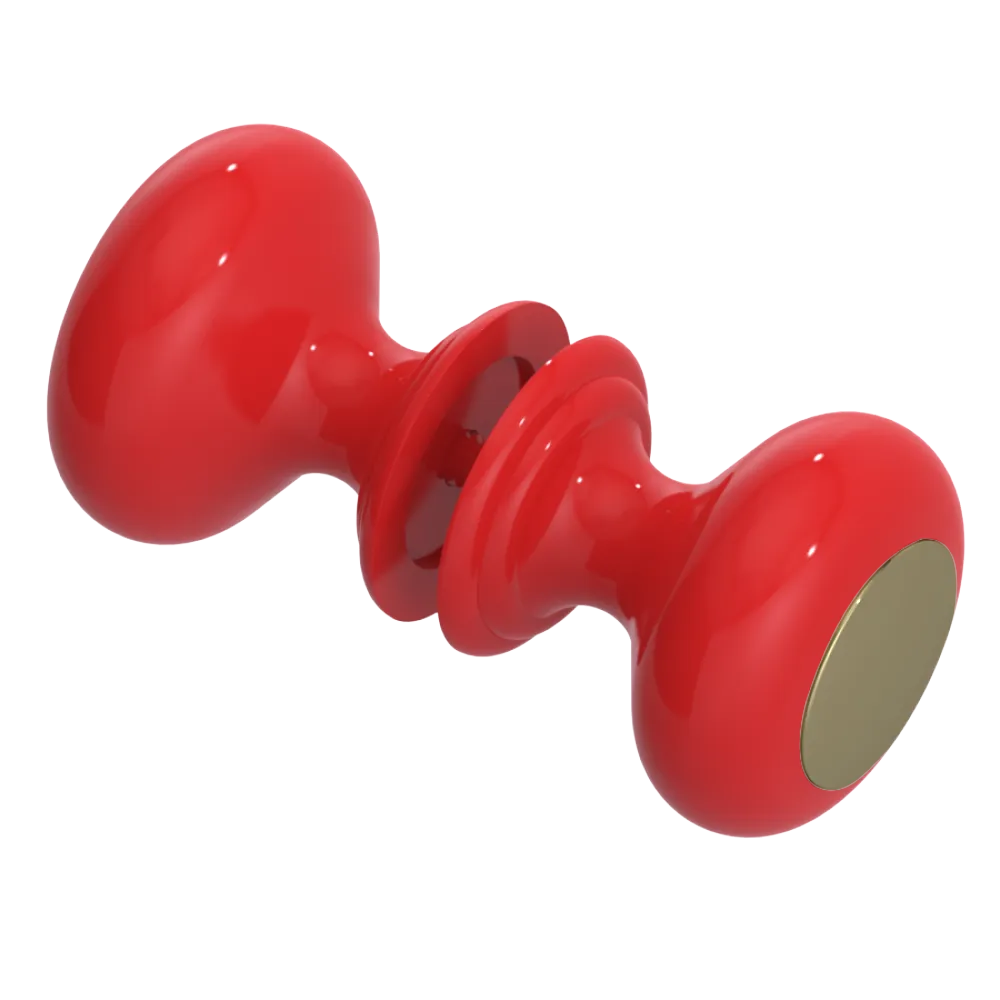 Rubinet Shower Door Knob (set) Red