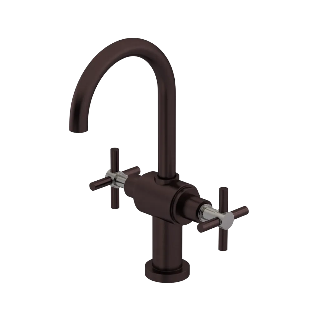 Rubinet Single Hole Dual Handle Lav. Set with LaSalle Spout (less drain) Oil Rubbed Bronze