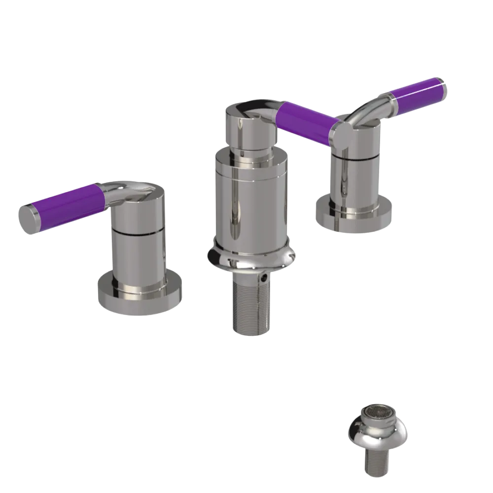 Rubinet Bidet Fitting with Spray, Diverter, and Vacuum Breaker (less drain) Polished Nickel
