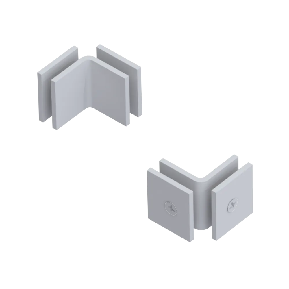 Rubinet 90 Glass to Glass Open Face Matt White